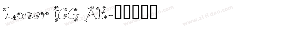 Laser ICG Alt字体转换